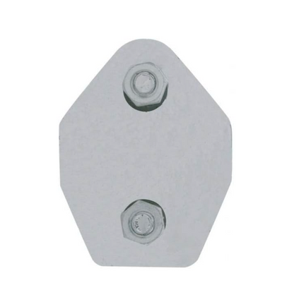 ANGLED MUD FLAP HANGER CHROME 30" HEAVY DUTY SPRING LOADED 45°