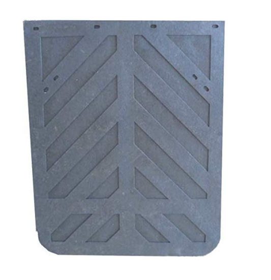 Semi Truck and Trailer Mud Flaps - Chevron 24" x 30" Heavy Duty Rubber (Sold individually)