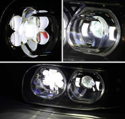 2008-2022 PETERBILT 389 388 567 PROJECTOR HEADLIGHTS LED DRL TURN SIGNAL LAMPS