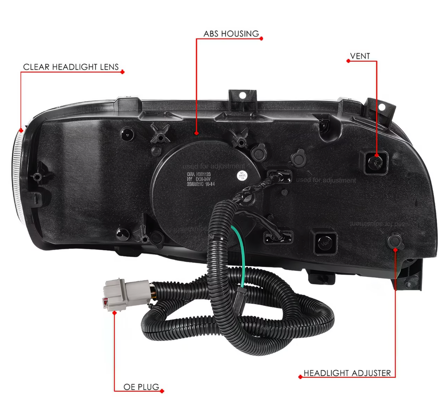 2008-2022 PETERBILT 389 388 567 PROJECTOR HEADLIGHTS LED DRL TURN SIGNAL LAMPS