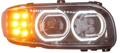 Peterbilt 388/389 Full LED Headlight Available in Black or Chrome