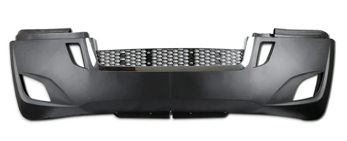 FRONT PLASTIC BUMPER FREIGHTLINER CASCADIA 2018+  WITH FOG LIGHT HOLES  & CHROME CENTER (Copy)