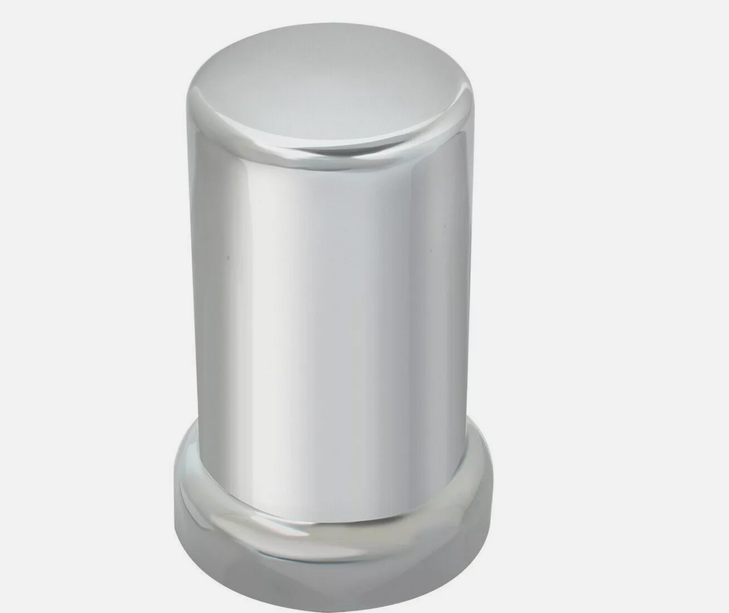 CHROME PLASTIC 33MM THREAD ON NUT COVER W/FLANGE