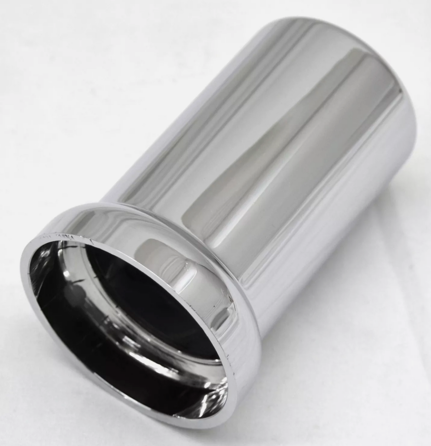 CHROME PLASTIC 33MM THREAD ON NUT COVER W/FLANGE