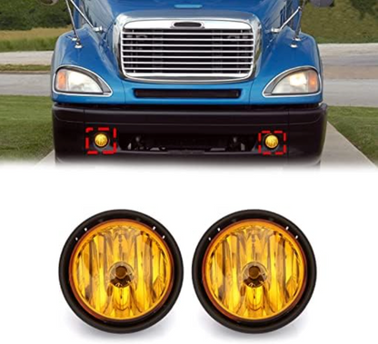 Premium Freightliner Columbia Fog Light with Amber Lens