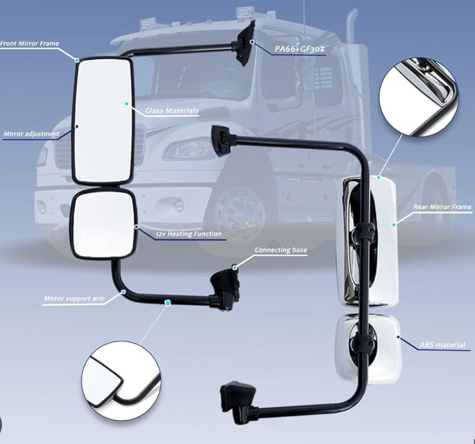 Premium Freightliner M2 Chrome Mirror