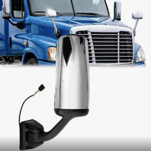 Premium Freightliner Cascadia Chrome Heated Mirror