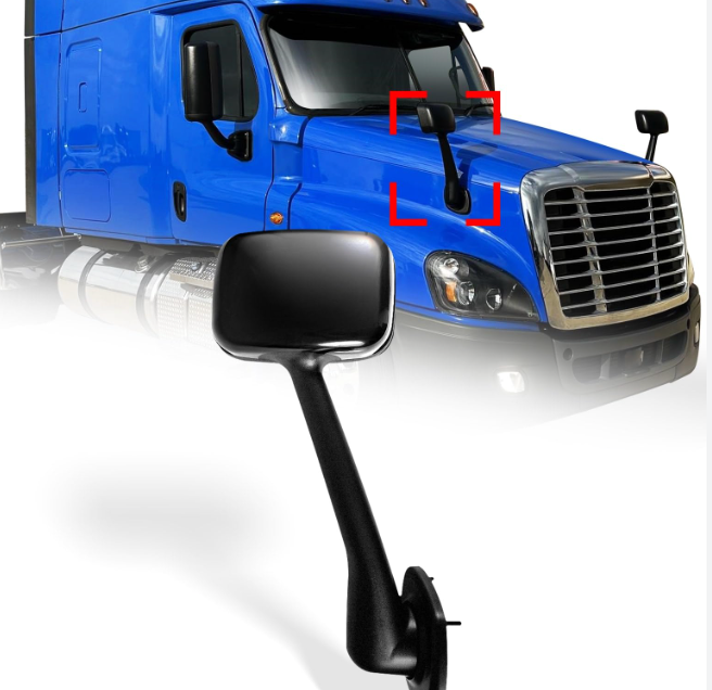 Premium Freightliner Cascadia Hood Mirror Black 2007-2018