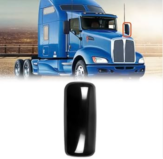 Premium Kenworth Black Plastic Mirror Cover