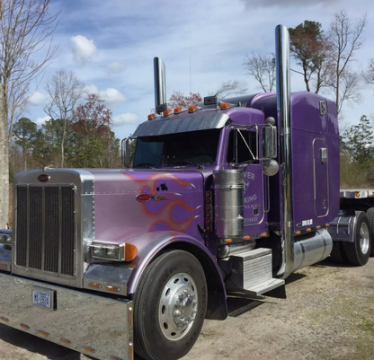 Peterbilt Exhaust Kit with Long 90S & Chrome Tapered Y-Pipe 6"