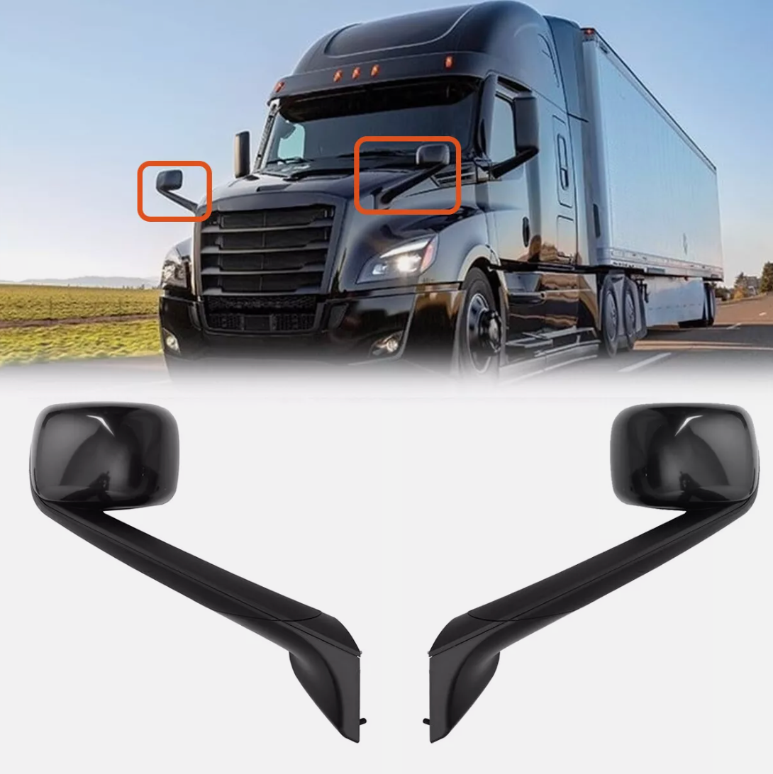 Premium New Freightliner Cascadia Black Hood Mirror