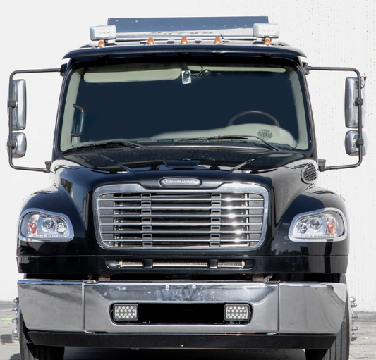 FREIGHTLINER M2 GRILL CHROME W/O BUG SCREEN