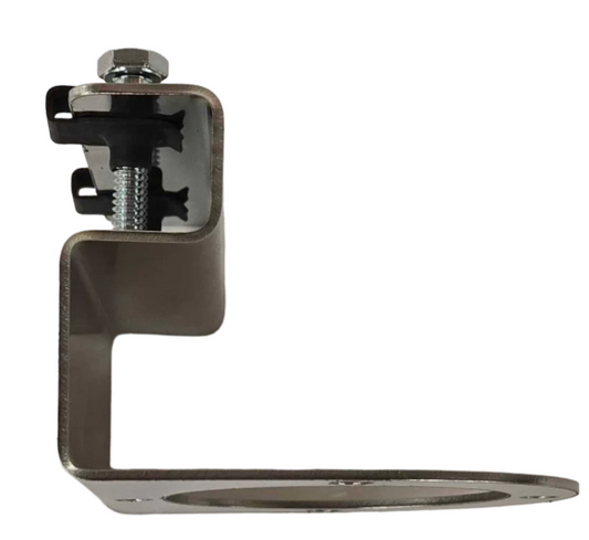 Stainless Universal Frame Bracket - 90°Angled Down with 1 WM Light Hole. Suitable for 1156/1157/3157 Kits