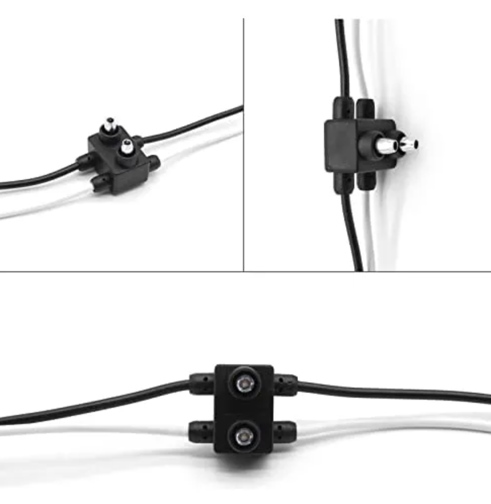 Male 2 Prong Pigtail Wire Harness with 12″ Connector Spacing – 92 Plugs 100 ft. Spool