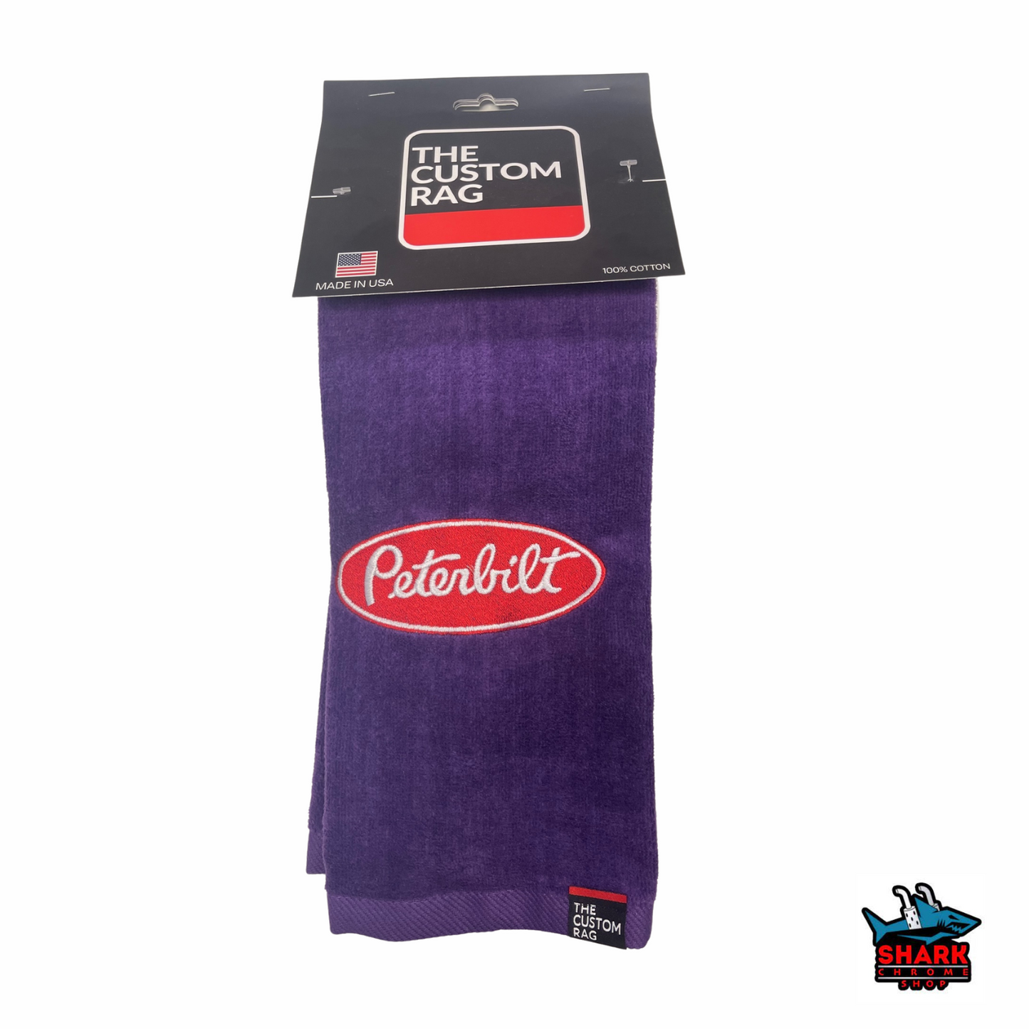 Peterbilt Custom Rag with Black Patch Logo