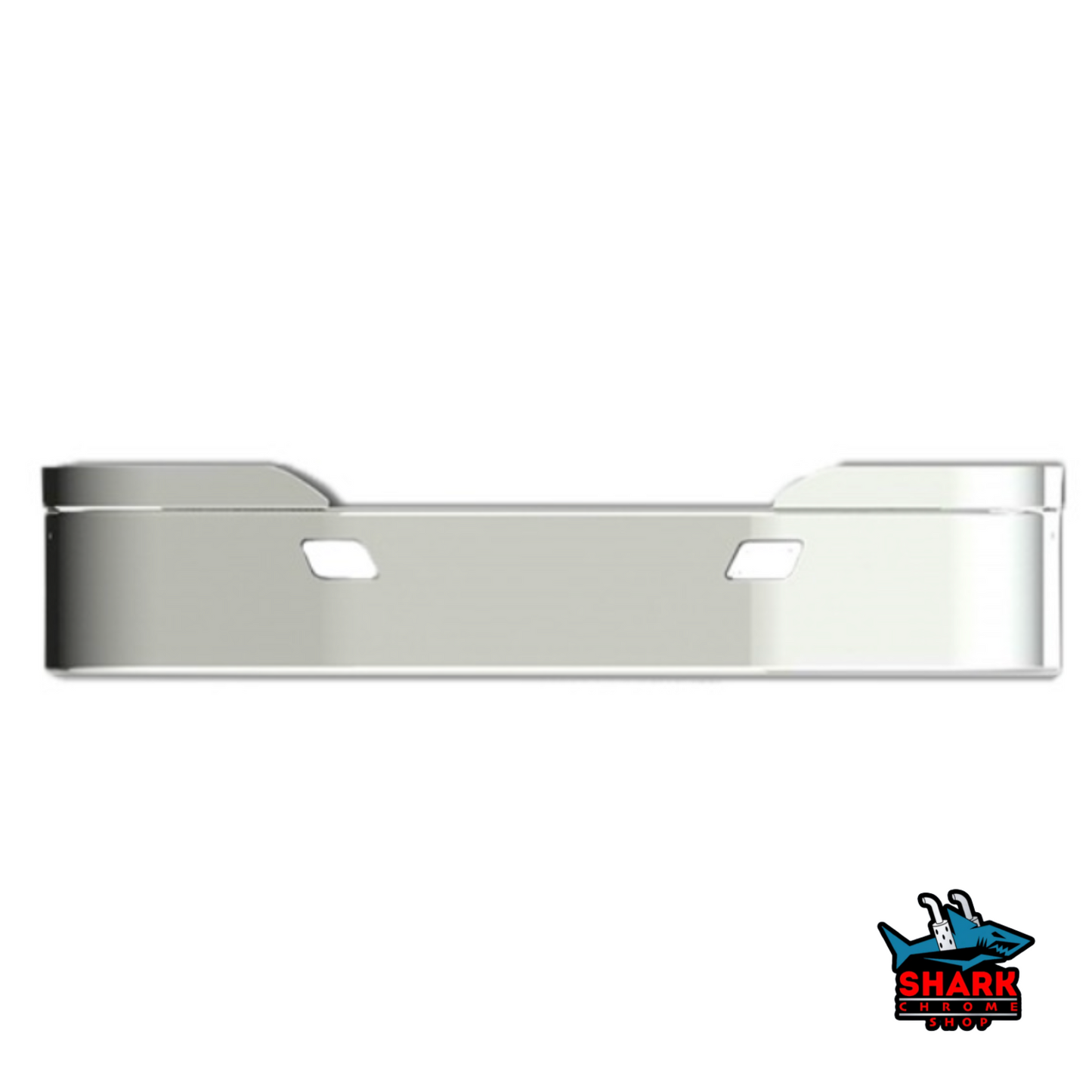 KW T680 17" 304 STAINLESS STEEL BUMPER WITH 3/4" LIGHT HOLES