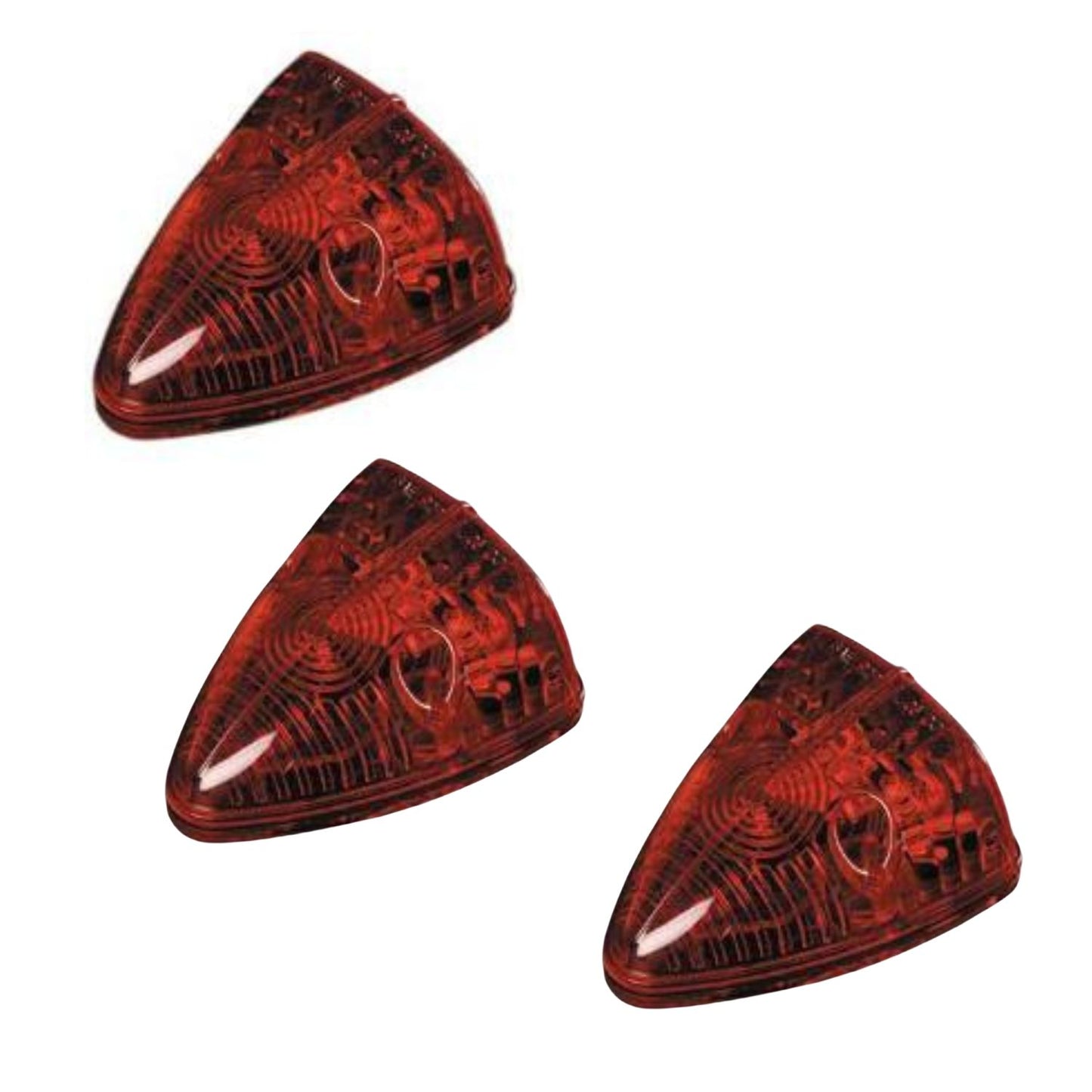 Triangle LED Cab Marker Light (Red) 3 PACK FREE SHIPPING !