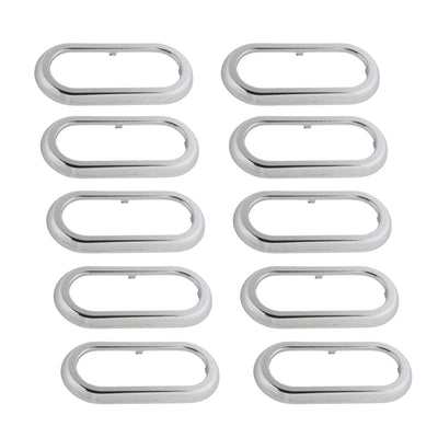 Oval Chrome Bezel (25109/35102 use with) 10 PACK FREE SHIPPING !!
