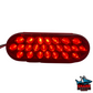 Oval Pearl LED Light in Red W/O Any Frame