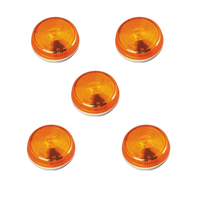 Round Clearance / Side Marker Light (Amber) 5 PACK FREE SHIPPING !!