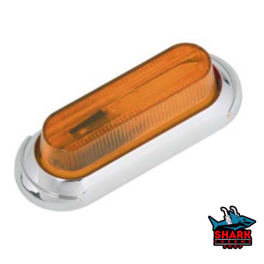 LED Oblong Clearance / Side Marker Light (Amber)