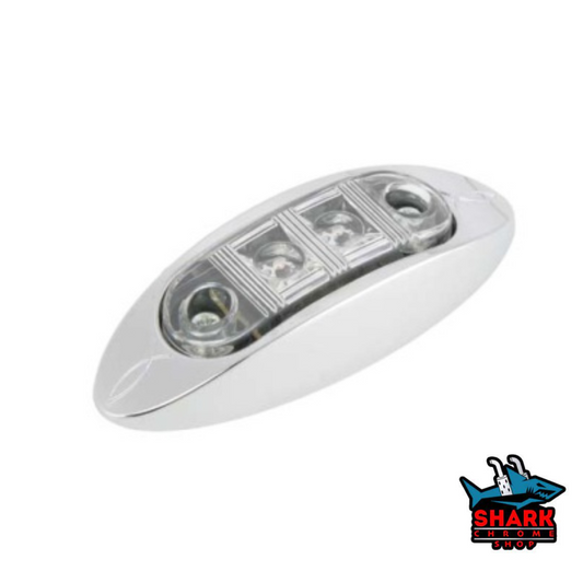 LED Oval Clearance / Side Marker Light (Clear)