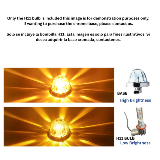 H11 BULB (Sold Individually) Available in Multiple Colors