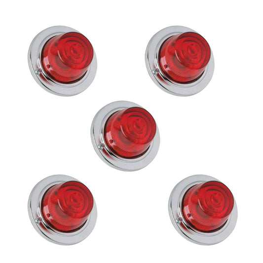 Cylindrical Clearance / Side Marker Light (Red) 5  PACK FREE SHIPPING !!