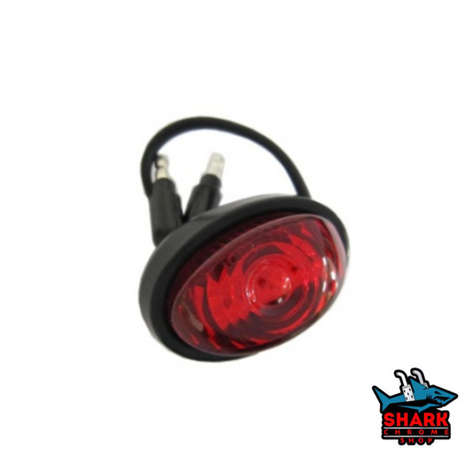 Red Oval 3/4" Pin Light W/Grommet