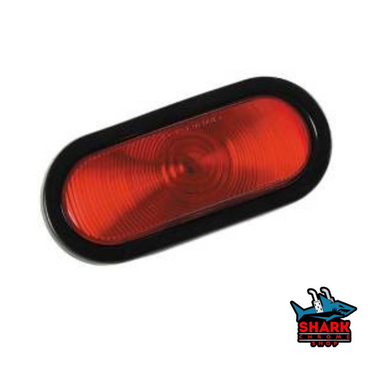 Red Sealed Oval Turn Signal Light