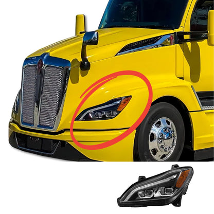 KENWORTH T680 NEXT GEN(2021-2023+) LED  HEADLIGHT ASSEMBLY HEATED