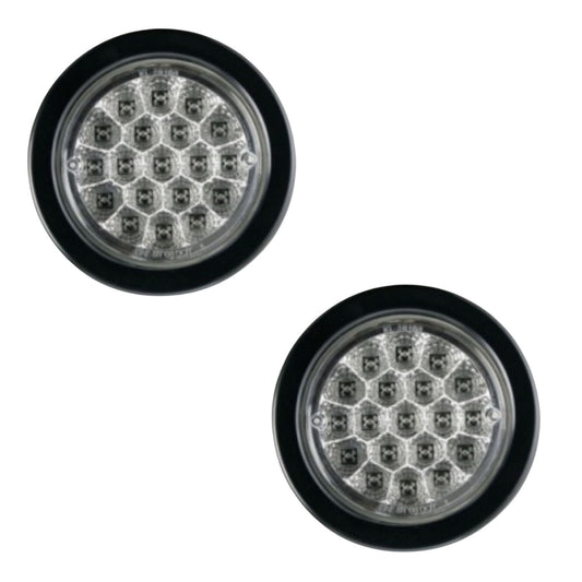 LED 4" Round Turn Signal Light 2 PACK FREE SHIPPING  WHITE COLOR ONLY !!