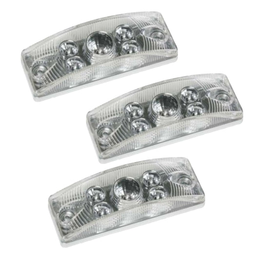 LED Rectangular Clearance / Side Marker Light (Amber) 3 PACK FREE SHIPPING !!