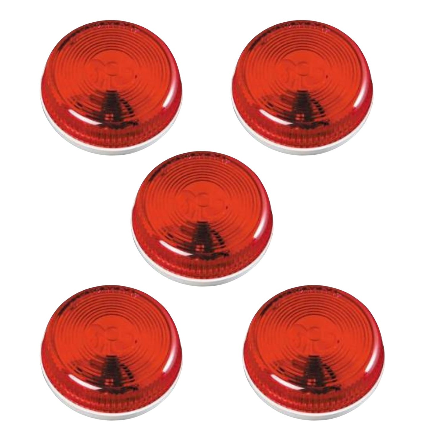 Round Clearance / Side Marker Light  (Red) 5 PACK FREE SHIPPING !!