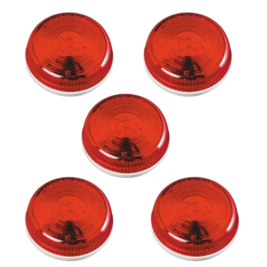 Round Clearance / Side Marker Light  (Red) 5 PACK FREE SHIPPING !!