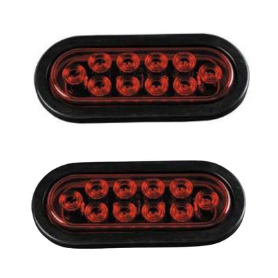 6 1/2" LED Sealed Oval Turn Signal Light-Kit 9 2 PACK FREE SHIPPING !!