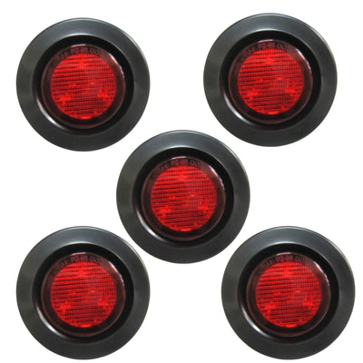 LED 2-1/2" Round Clearance / Side Marker Light Kit 5 PACK FREE SHIPPING !!