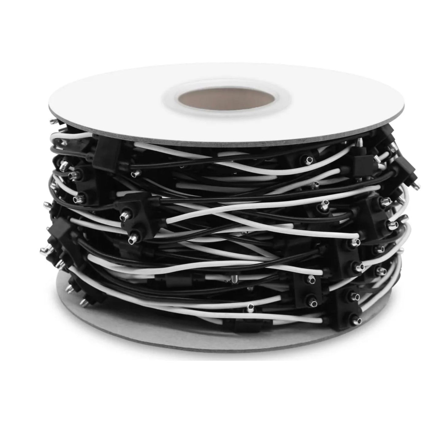Male 2 Prong Pigtail Wire Harness with 12″ Connector Spacing – 92 Plugs 100 ft. Spool