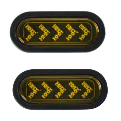 LED Oval Arrow Turn Signal Light 2 PACK FREE SHIPPING !!