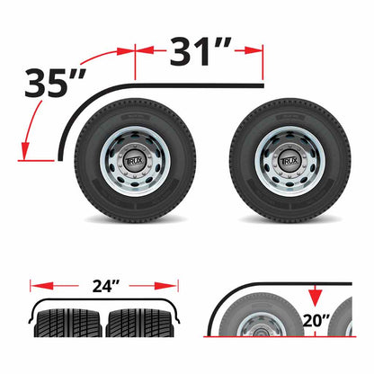 66”  Standard Half Fenders (16 Ga.) Sold in Pairs