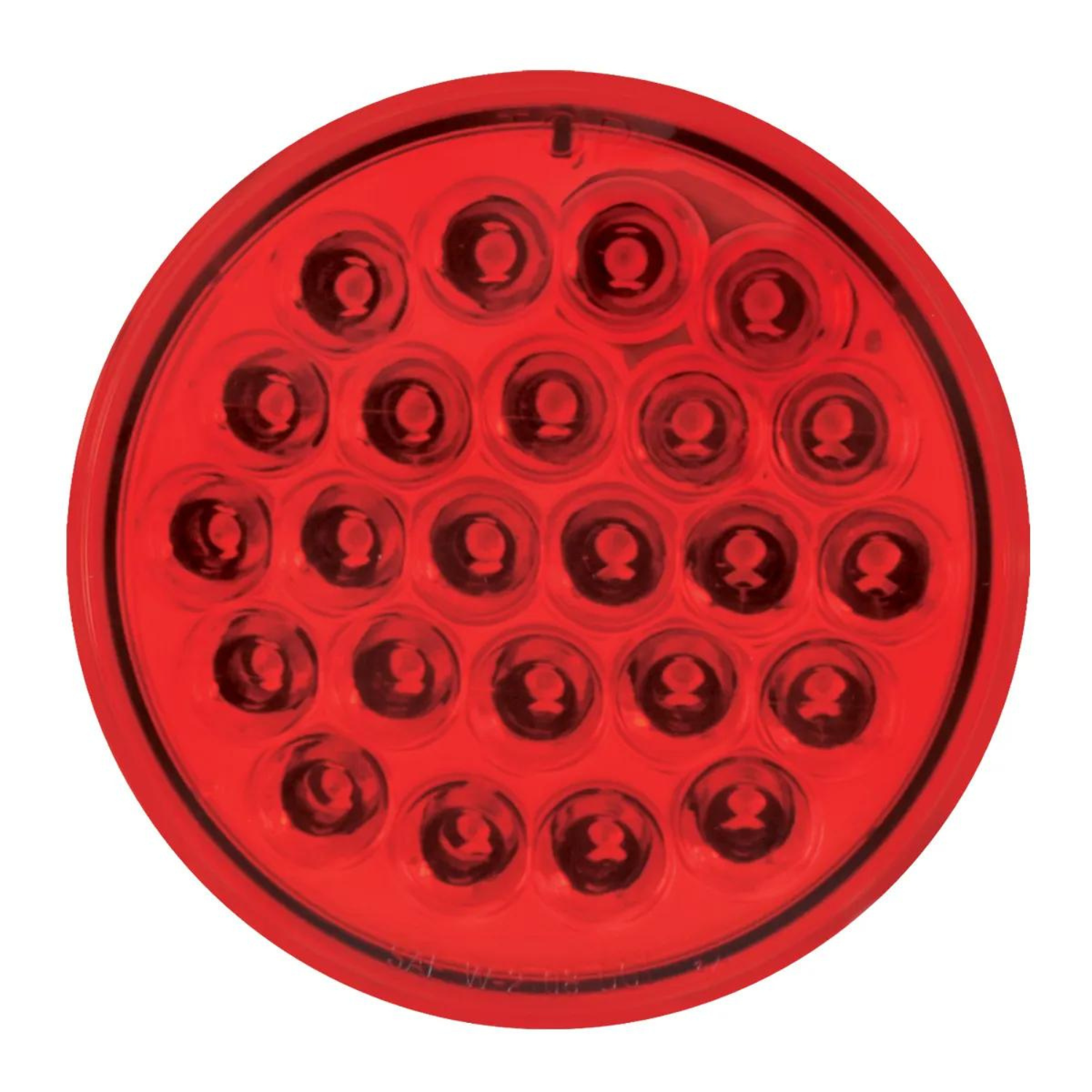 Round Strobe 4” Round Strobe Pearl 24 LED Light in Red – Shark Chrome Shop