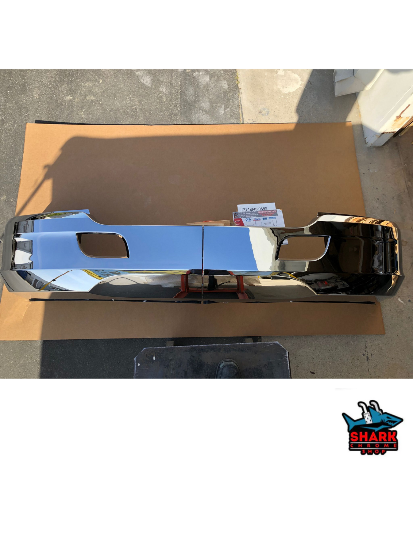 Chrome Bumper Repair Kit Kenworth T680 Chrome Plastic Bumper 2 Piece – Shark Chrome Shop