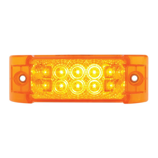 Wide Angle 10 LED Spyder Light In Amber