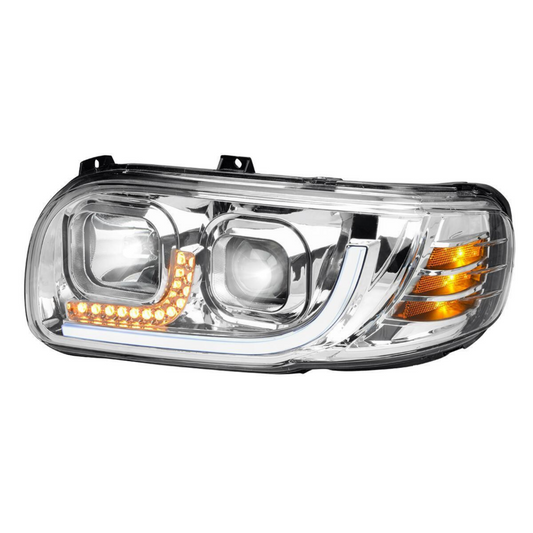 Peterbilt 388/389 LED Headlight In Chrome