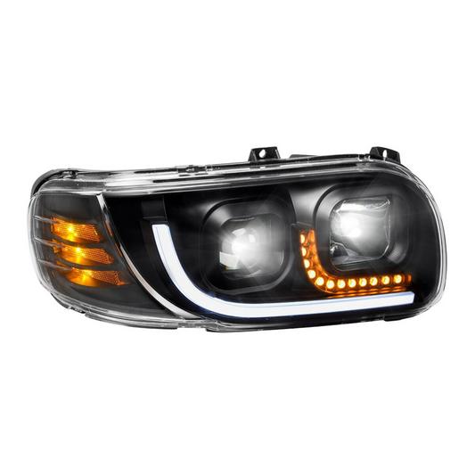 Peterbilt 388/389 LED Headlight In Black
