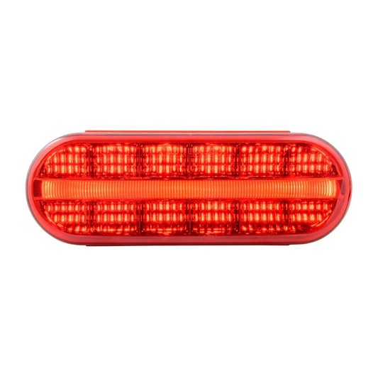 Oval Prime 14 LED Sealed Light in Red
