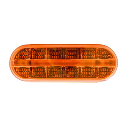 Oval Prime 14 LED Sealed Light in Amber