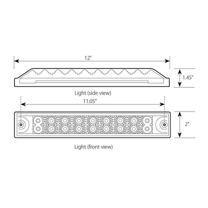 Spyder 18 LED Light Bar in Amber