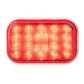 Rectangular High Profile 20 LED Spyder Light in Red