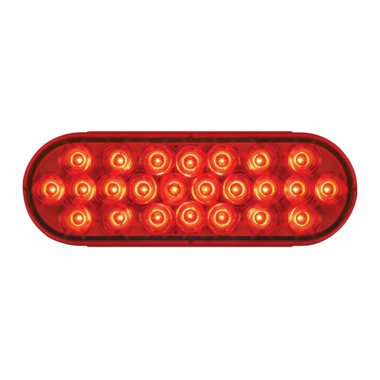 Oval Pearl 24 LED Light in Red